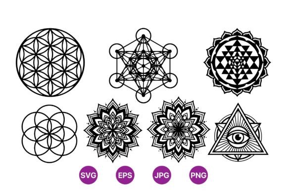 Download Sacred Geometry SVG Designs - Designs Collection