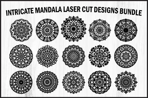 Download Intricate Mandala Laser Cut Designs Bund - Designs Collection