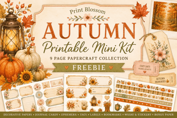 Download Autumn Fall Printable Mini Craft Kit - Craft kit Collection