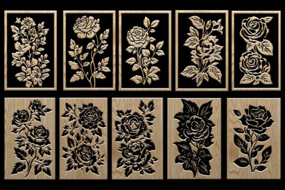 Download Floral CNC Wood Carving Panel Designs - Designs Collection