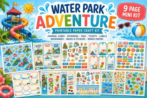 Download Water Park Adventure Printable Mini Kit - Premium Resources