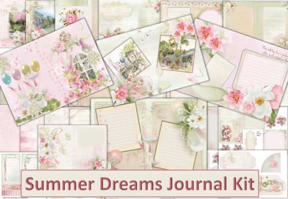 Download Summer Dreams Journal Kit with Ephemera - Premium Resources