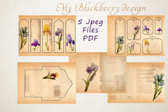Download Printable Vintage IRIS Journal Craft - Premium Bundle