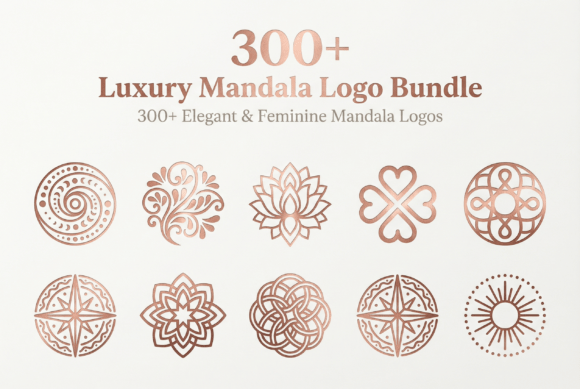 Download 300 Mandala Logo Designs – Geometric Flo - Designs Collection